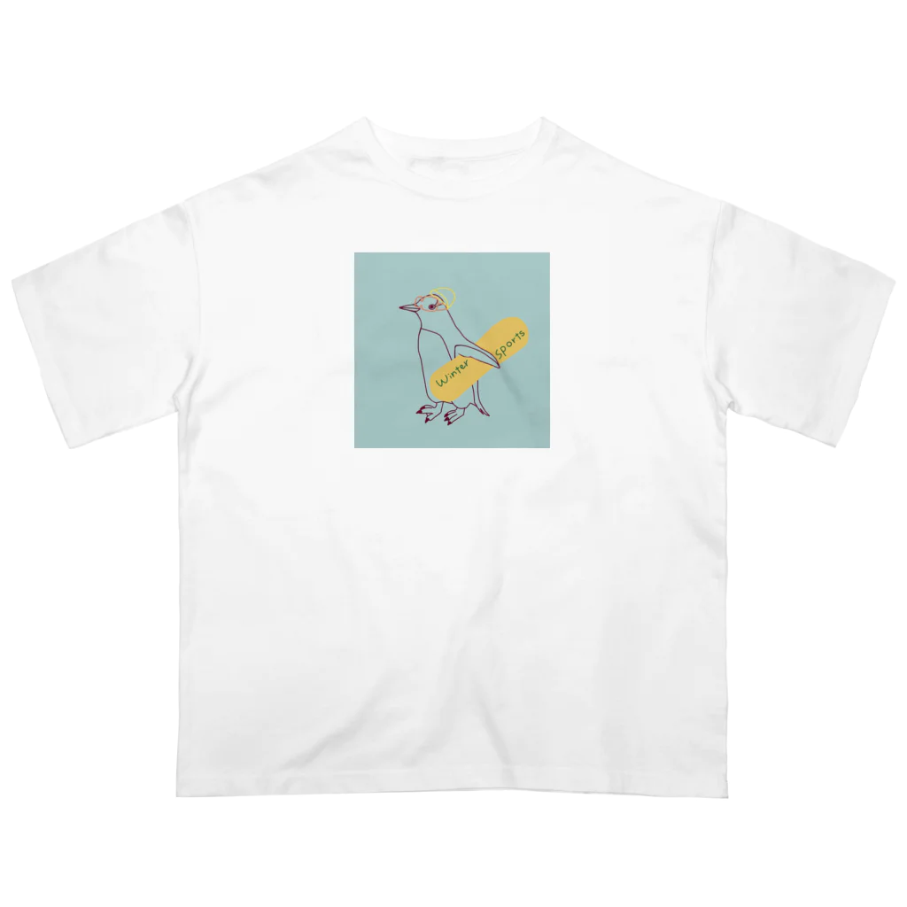 ピゴセリス属のからふるスノボジェンツーペンギン オーバーサイズTシャツ