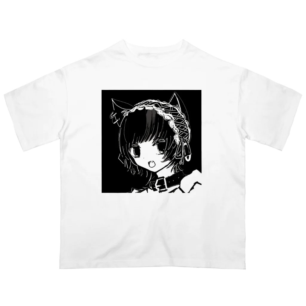 塩林檎のうるふメイドさん オーバーサイズTシャツ