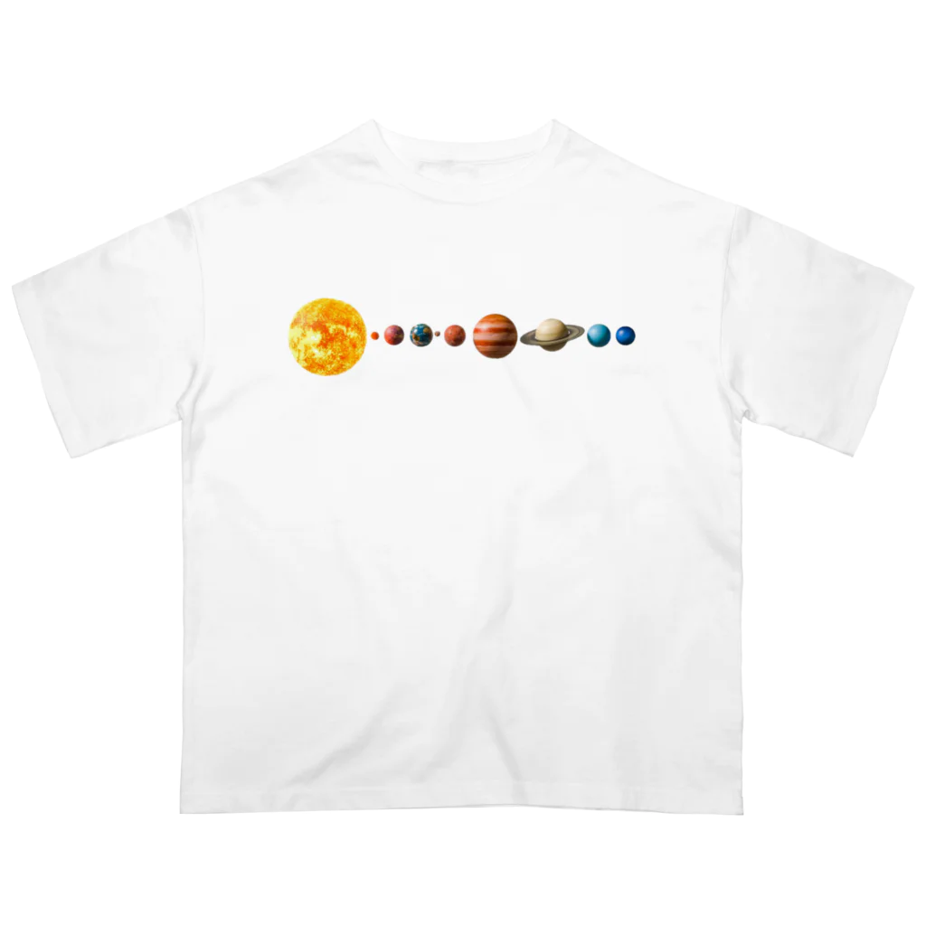 mon  parfaitの壮大な宇宙！太陽系惑星シリーズ Oversized T-Shirt