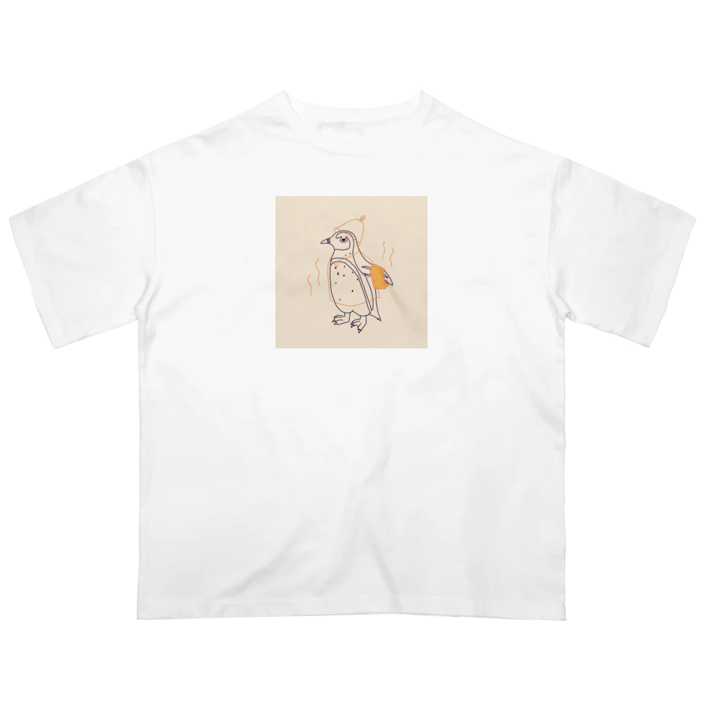 ピゴセリス属のからふるサウナーケープペンギン オーバーサイズTシャツ