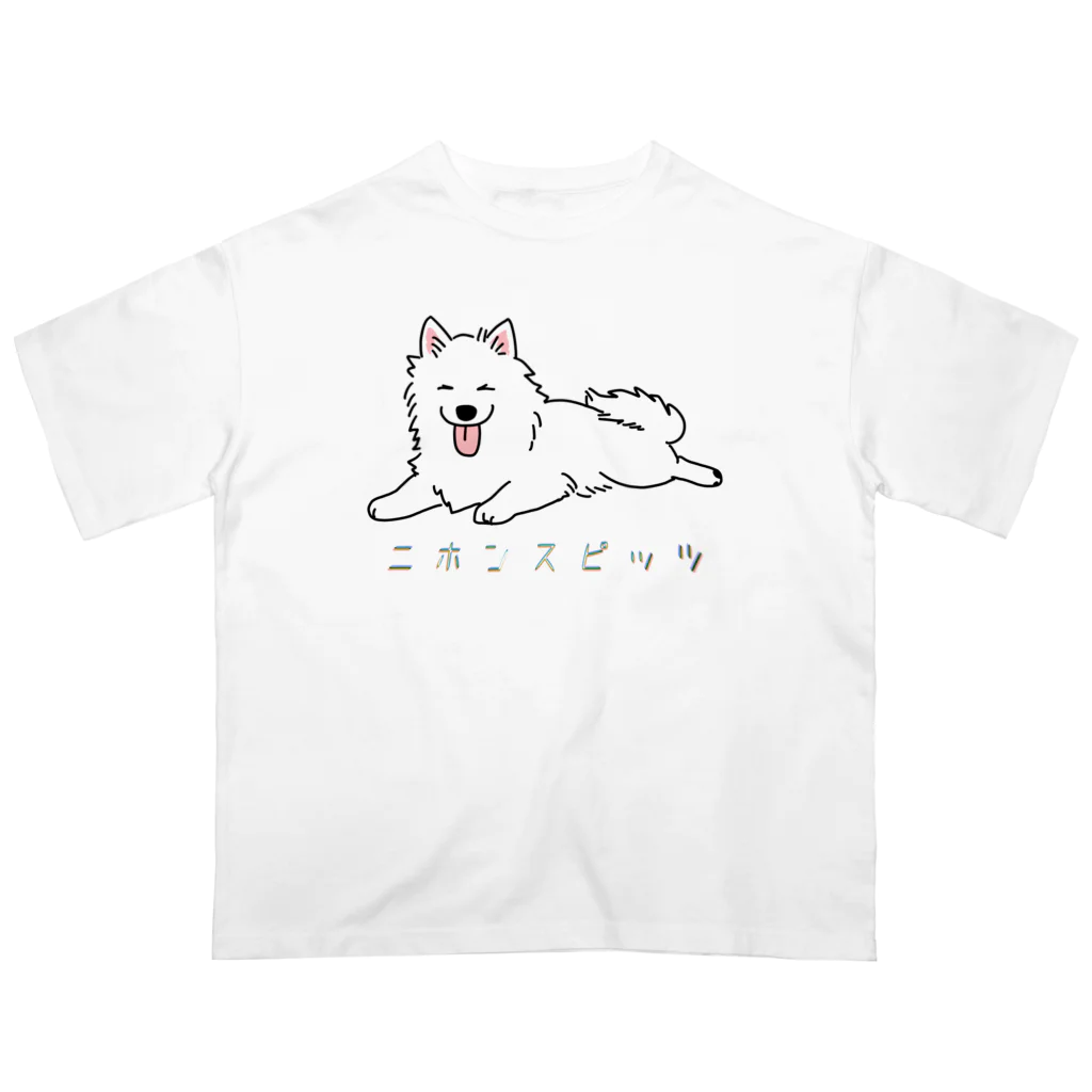 日本スピッツ　蛍のニホンスピッツ オーバーサイズTシャツ
