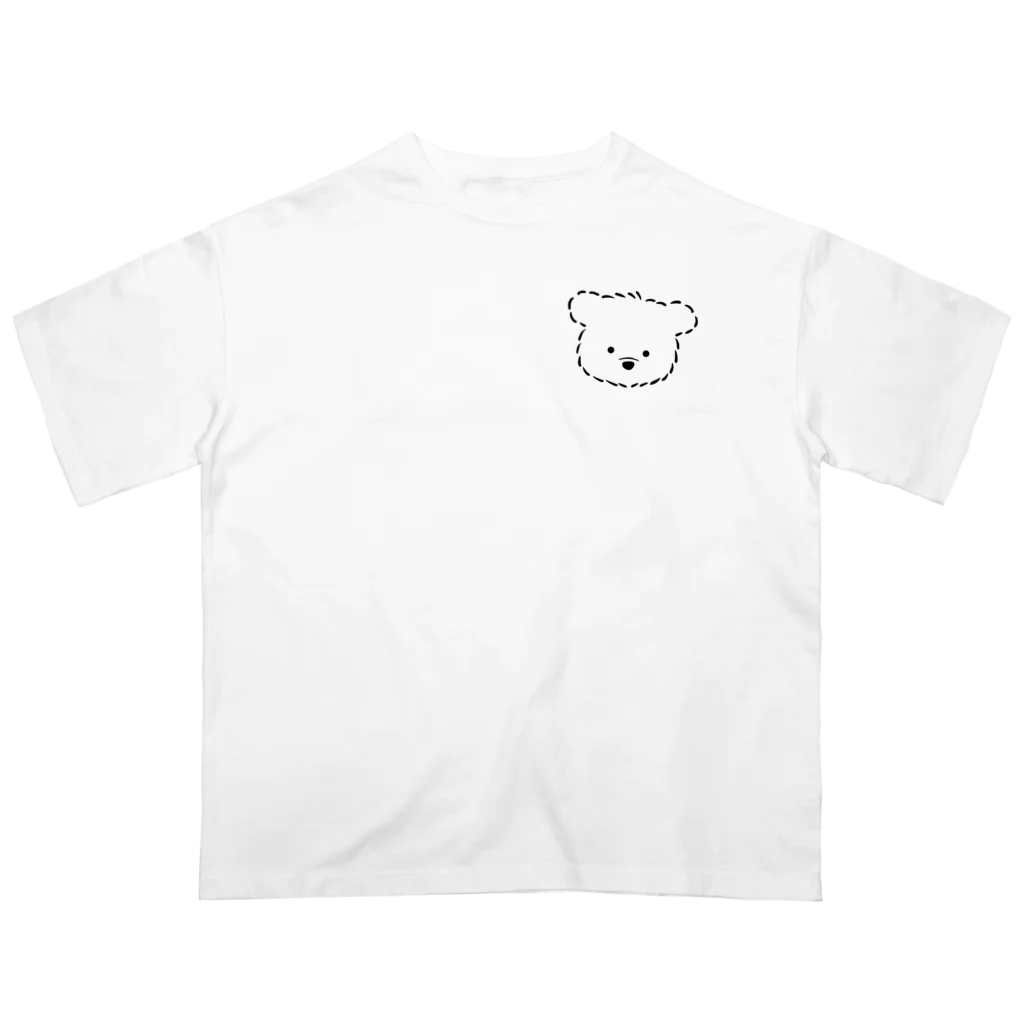 こめくまカフェのこめくまカフェ　こめくまちゃん オーバーサイズTシャツ