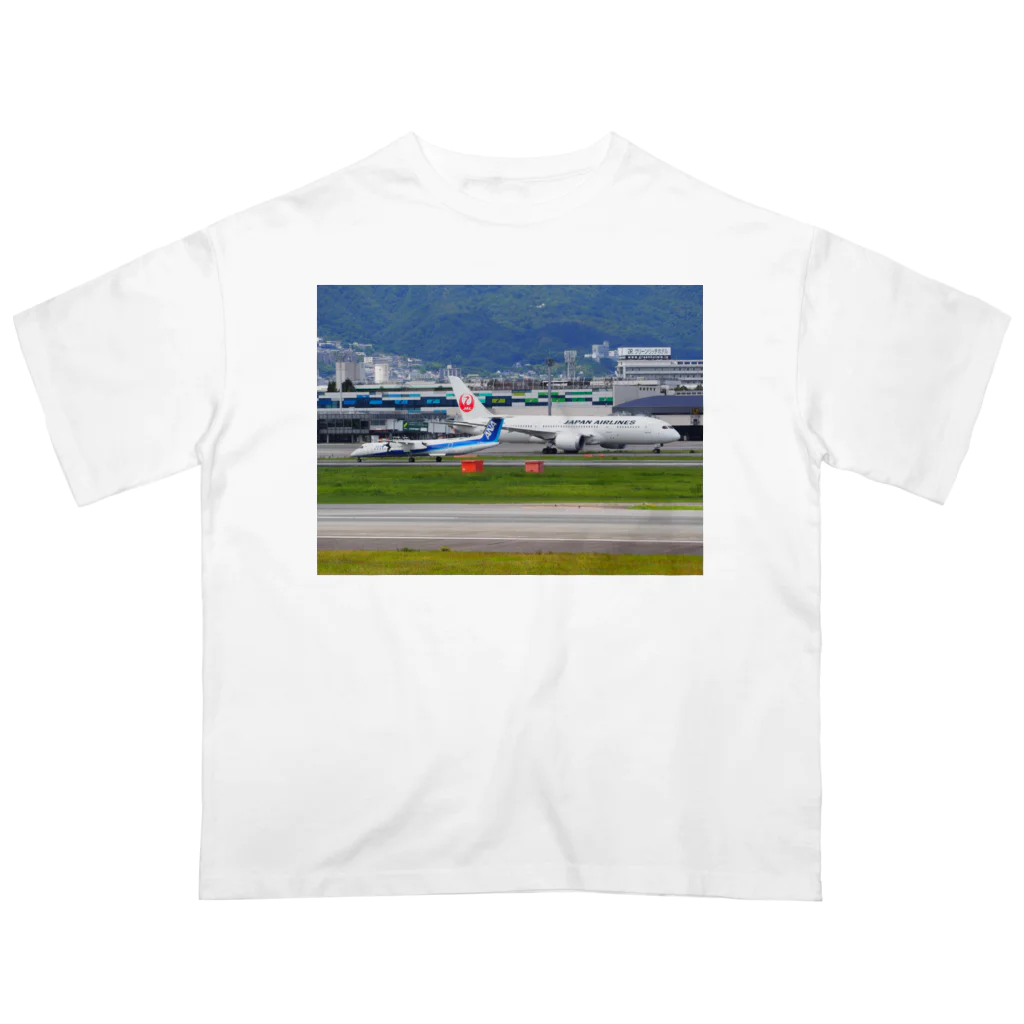 ムーンライトの飛行機 オーバーサイズTシャツ