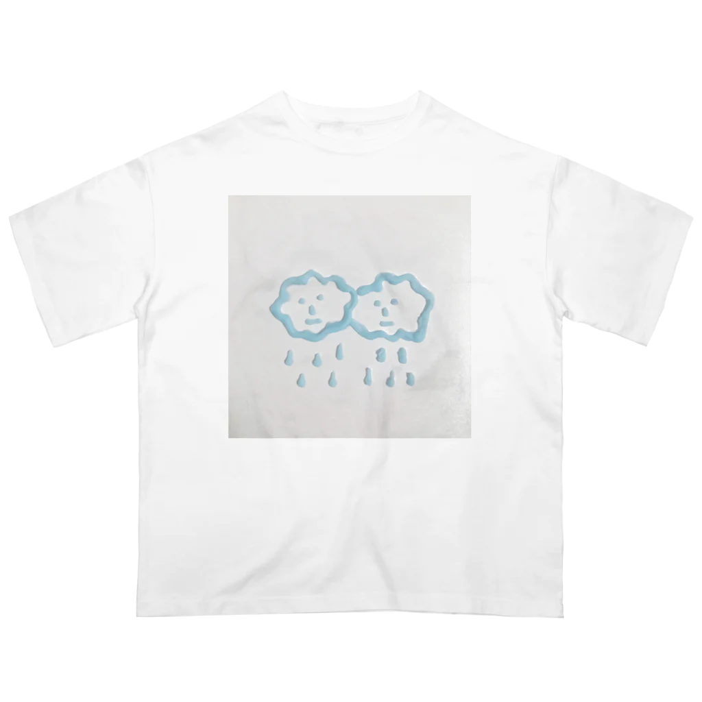 アダムとイブのりんごのFluffy Cloudy オーバーサイズTシャツ