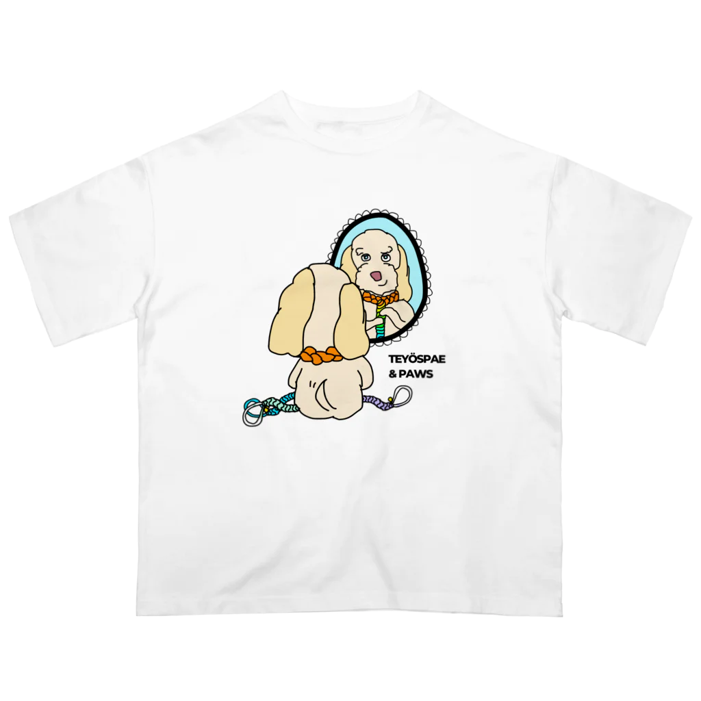 TEYÖSPAE & PAWSのお出かけサムちゃん オーバーサイズTシャツ