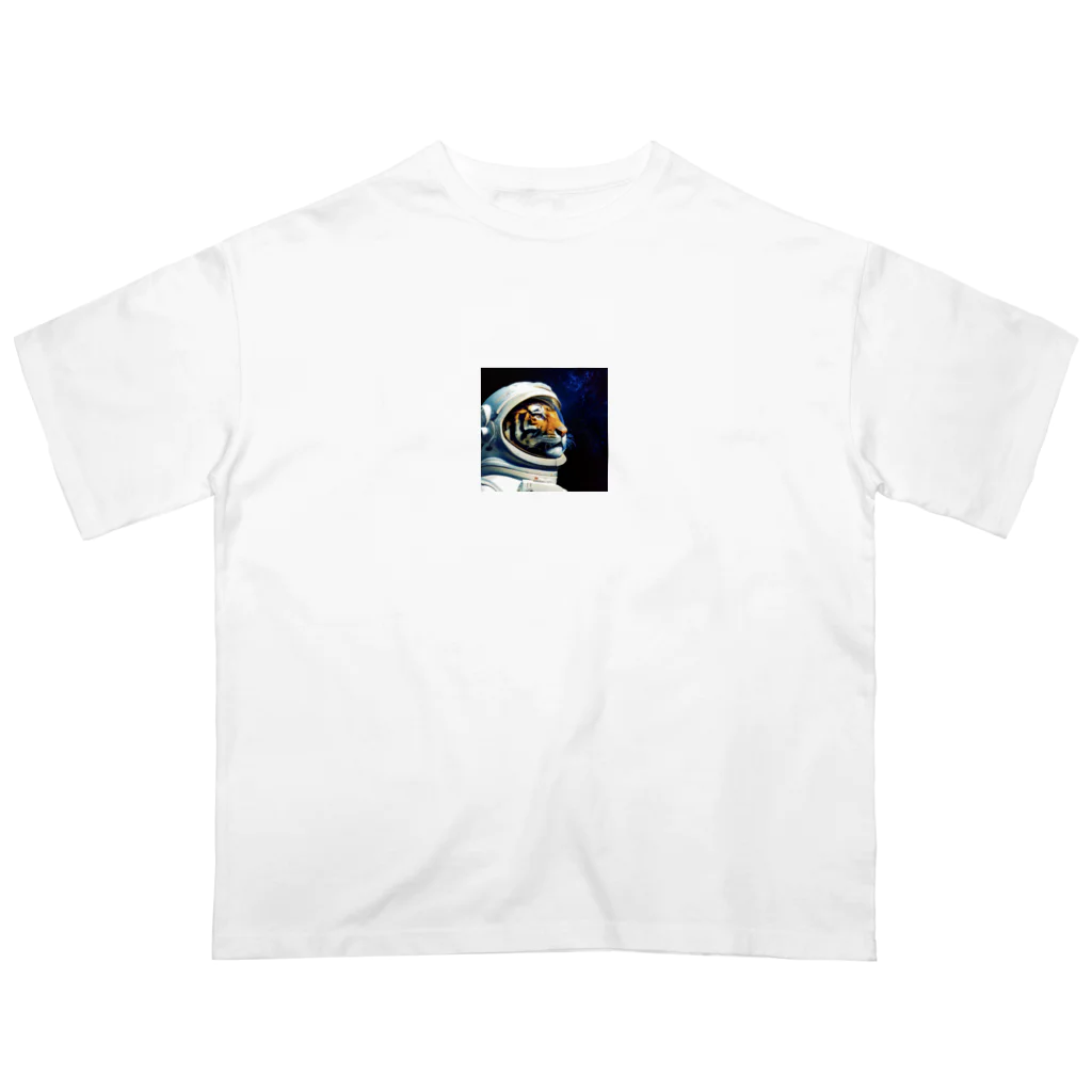 Siopowderのトラの宇宙飛行 オーバーサイズTシャツ