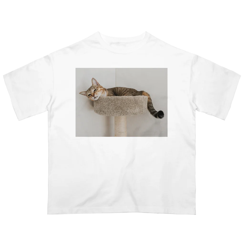 gaga_the_catのねむいガガ オーバーサイズTシャツ