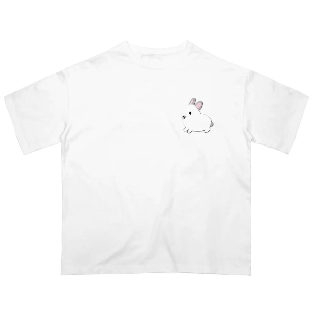 whiterabbit2010のうさぎ　フロスティ オーバーサイズTシャツ