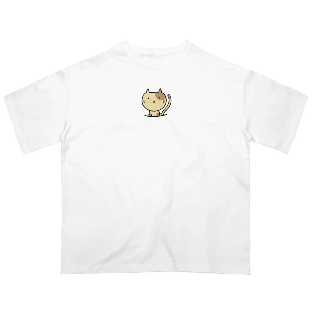 ユララボの穴から顔を出すネコ Oversized T-Shirt