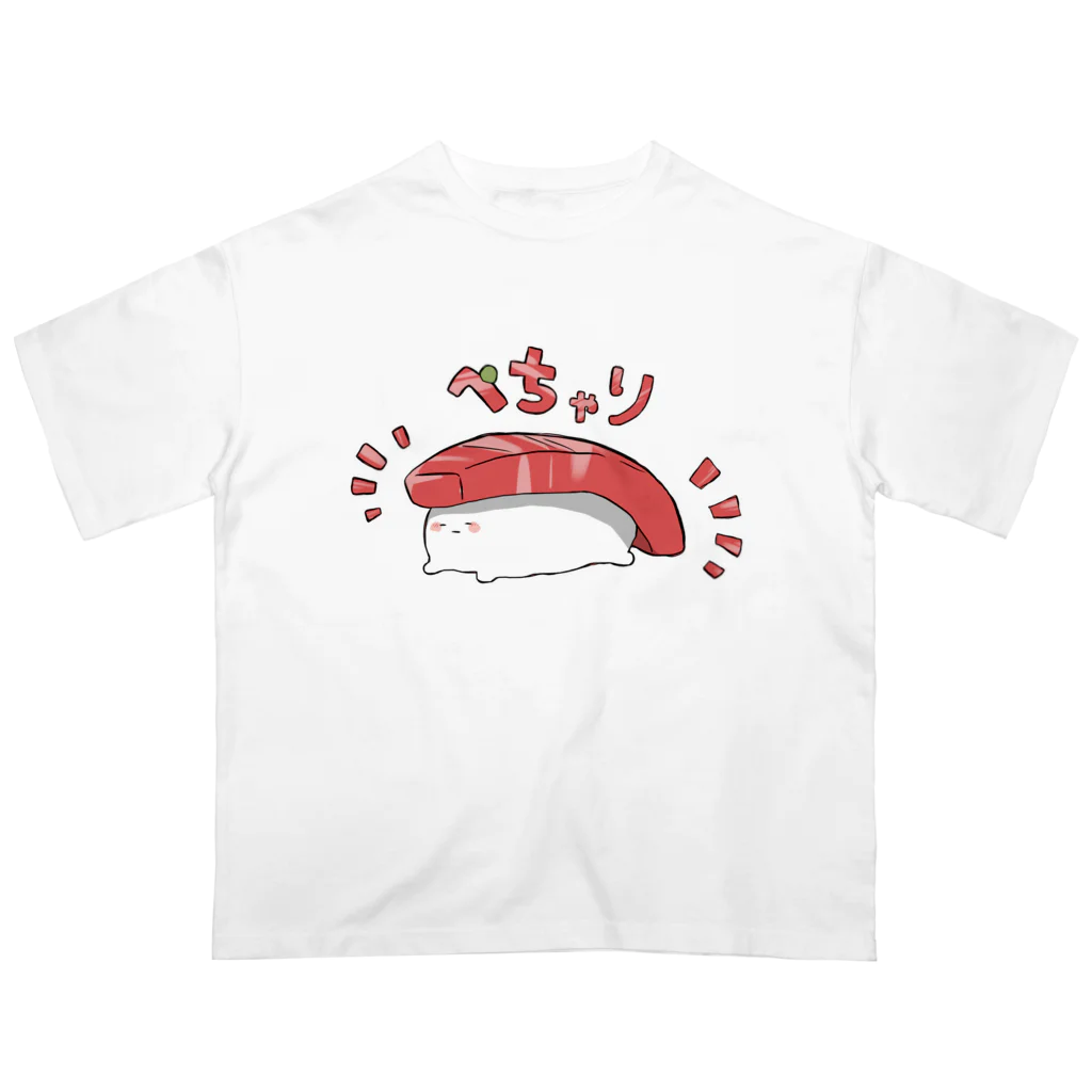 伊達丸のぺちゃりまぐろくん オーバーサイズTシャツ