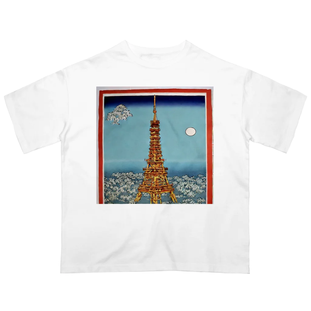 ozizousanのtokyotower7 オーバーサイズTシャツ