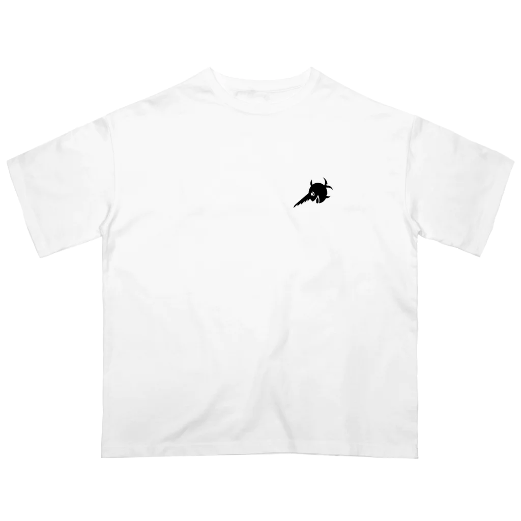 puikkoのUボート　笑うソードフィッシュ（左向き）（ワンポイント） Oversized T-Shirt