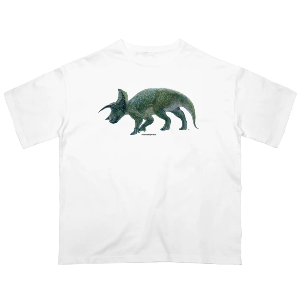 segasworksのTriceratops prorsus(トリケラトプス ・プロルスス)着彩画 Oversized T-Shirt