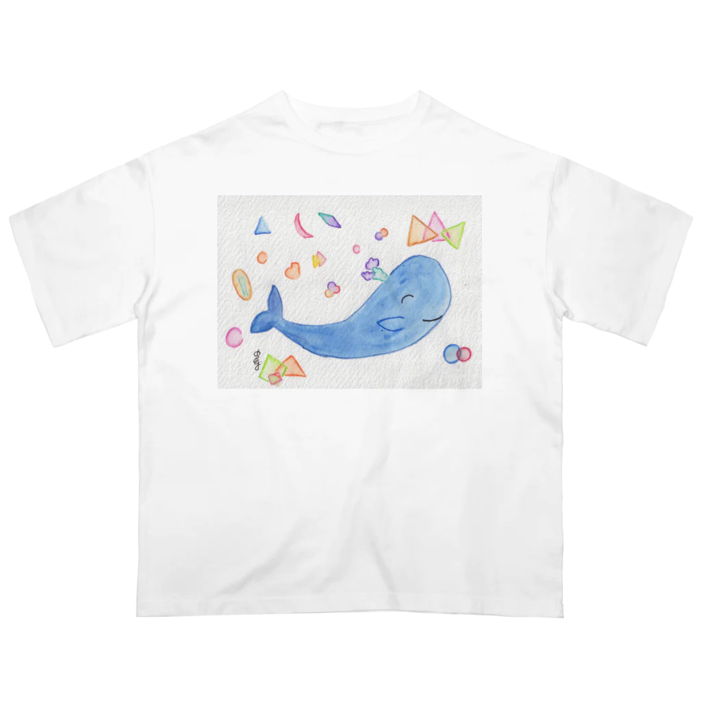 seki_takoyakiのクジラさん オーバーサイズTシャツ