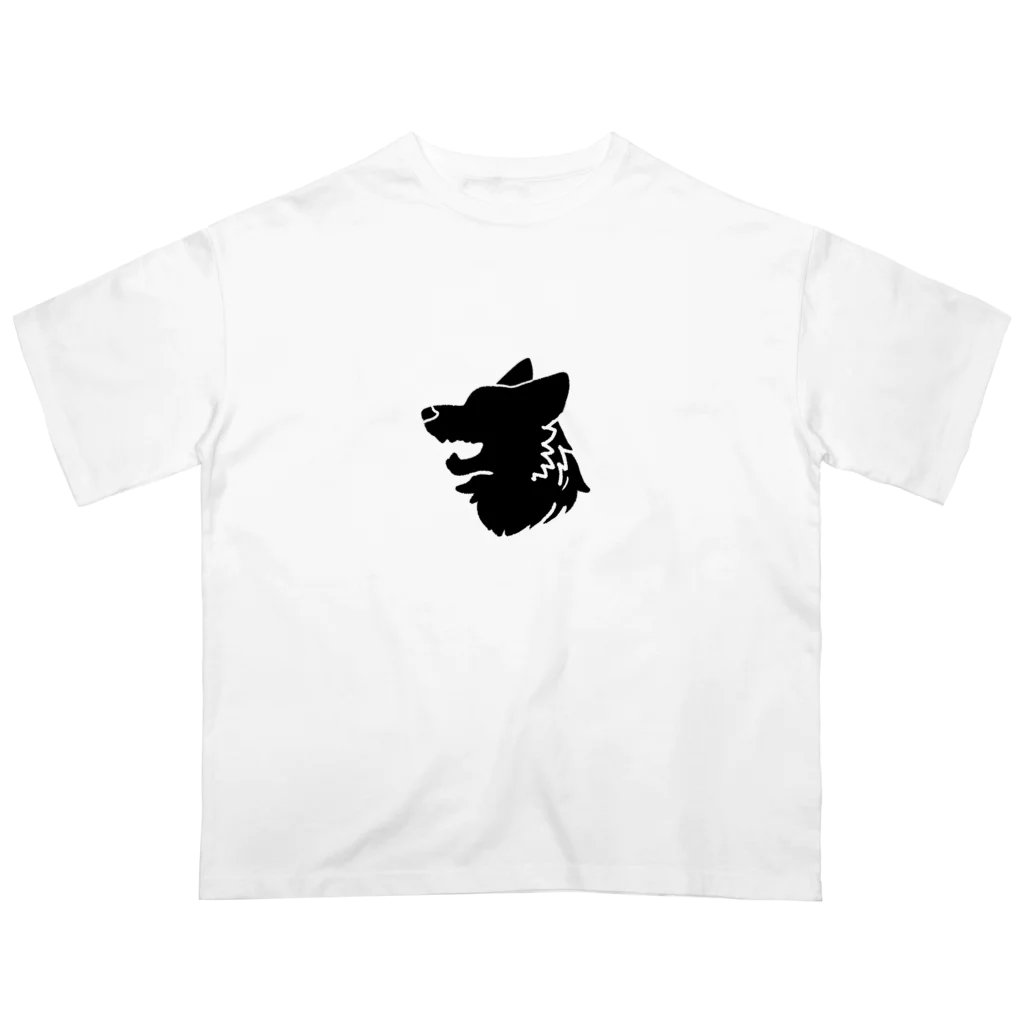 山田太郎のオオカミシルエットTシャツ Oversized T-Shirt
