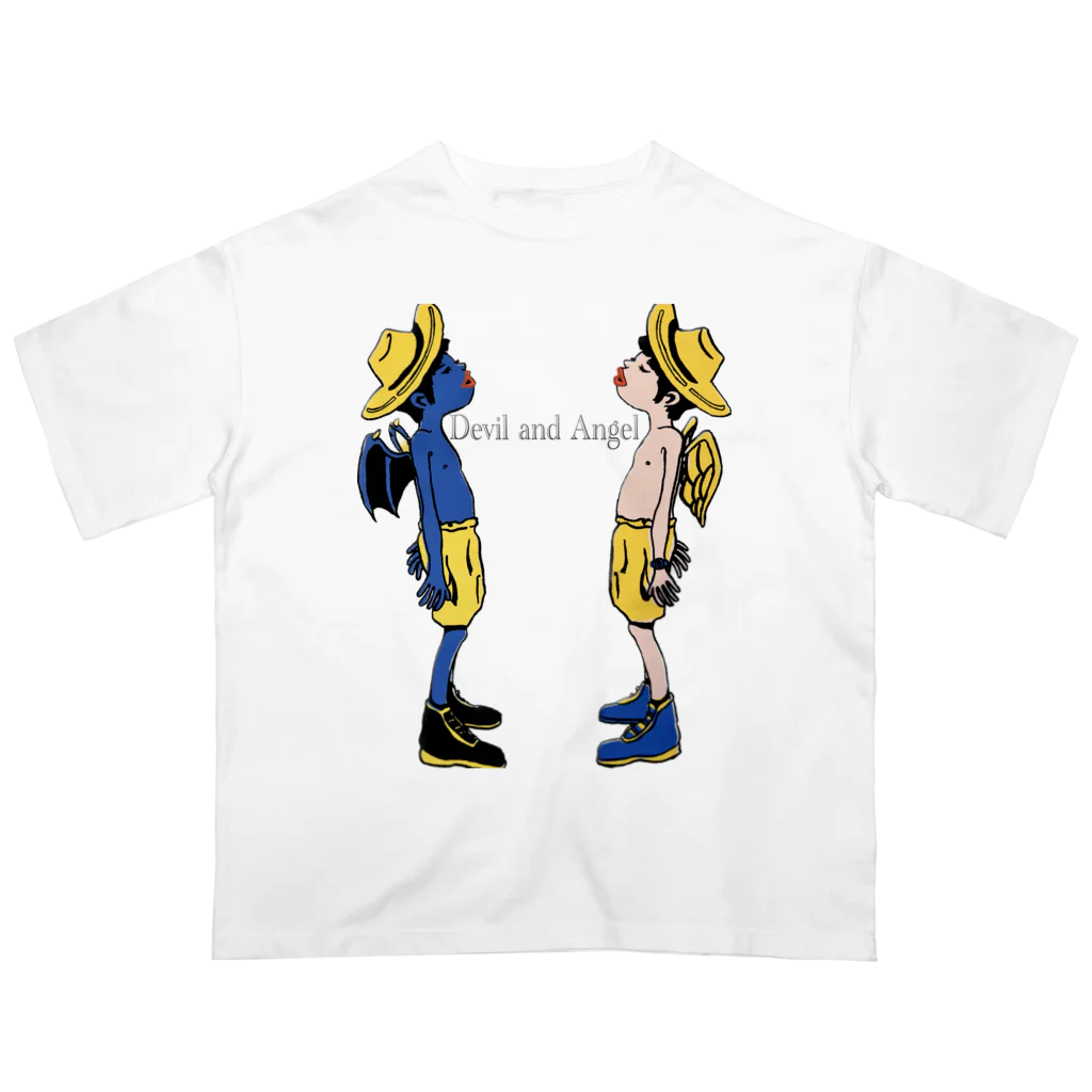 YOROZUYAのdevil and angel Oversized T-Shirt