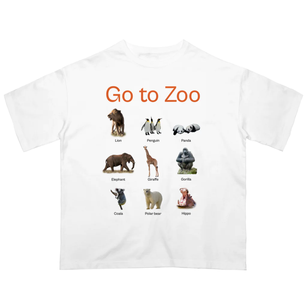 Everything_Uniformsの動物園に行く時 オーバーサイズTシャツ