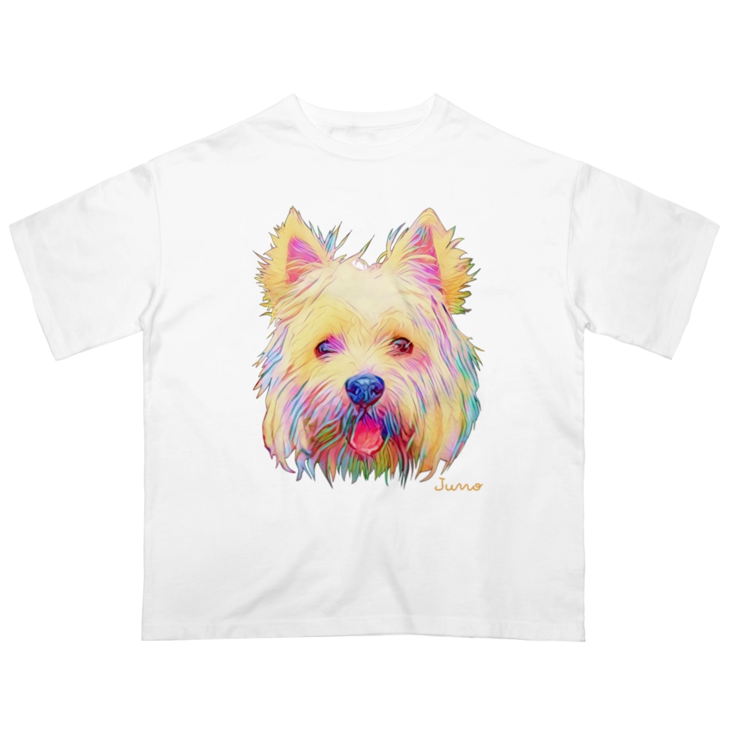 ジュノの秘密のアトリエのウエストハイランドホワイトテリア／Juno Oversized T-Shirt