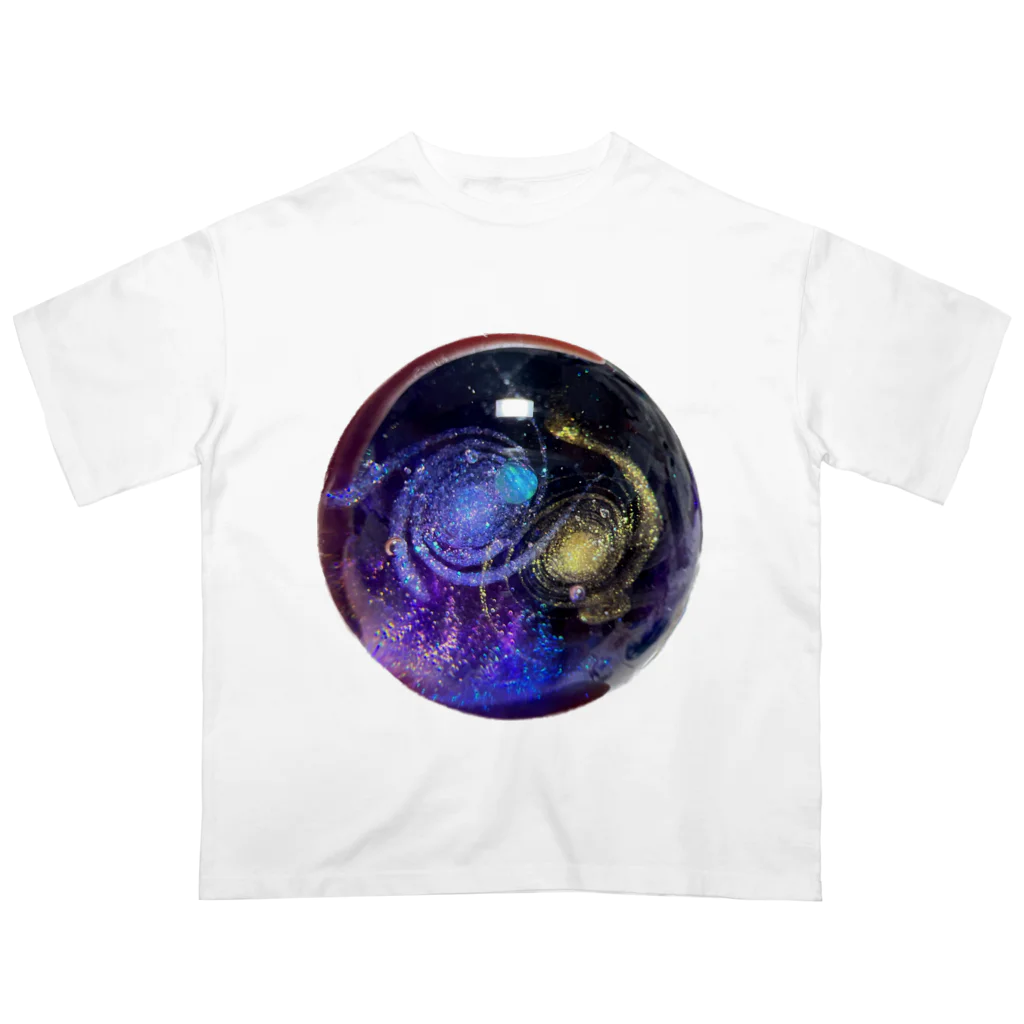 Ripples沖縄レジンアートの宇宙玉レジン Oversized T-Shirt