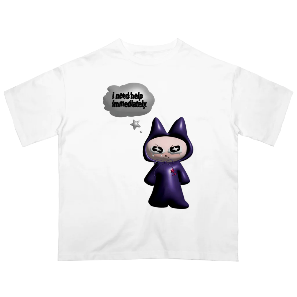 さむいのcats need help. オーバーサイズTシャツ