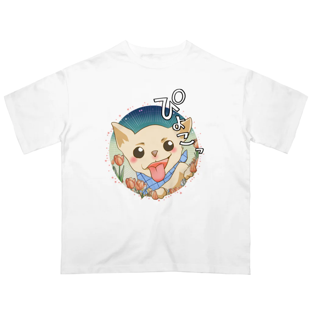 創作男子・稲冨のチワワん Oversized T-Shirt