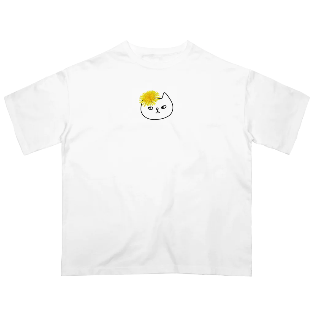 ise-shopのたんぽぽとねこ オーバーサイズTシャツ