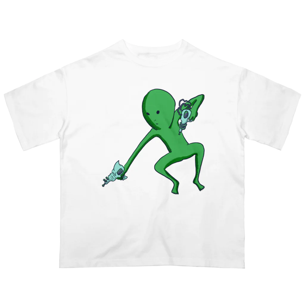 doteauの宇宙人くん：光線ピューピュー Oversized T-Shirt