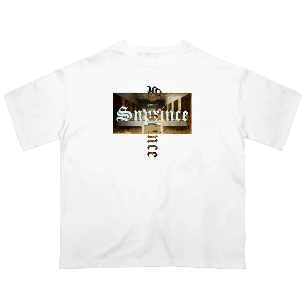 王子のアパレル SnprinceのSnprince 最後の晩餐logo Oversized T-Shirt