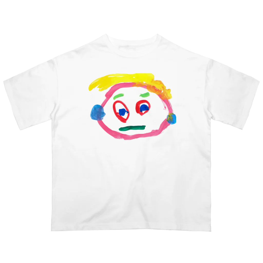 こどもの絵の３さい の じがぞう Oversized T-Shirt