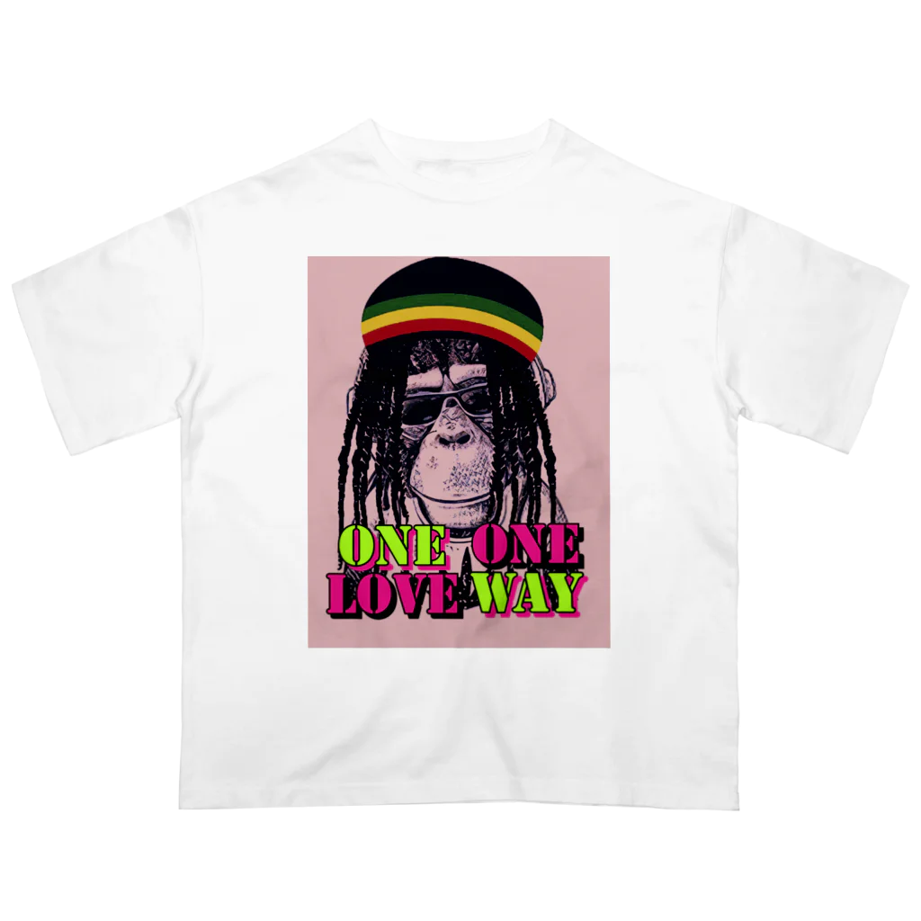 BREDDAのONE LOVE ONE WAY オーバーサイズTシャツ