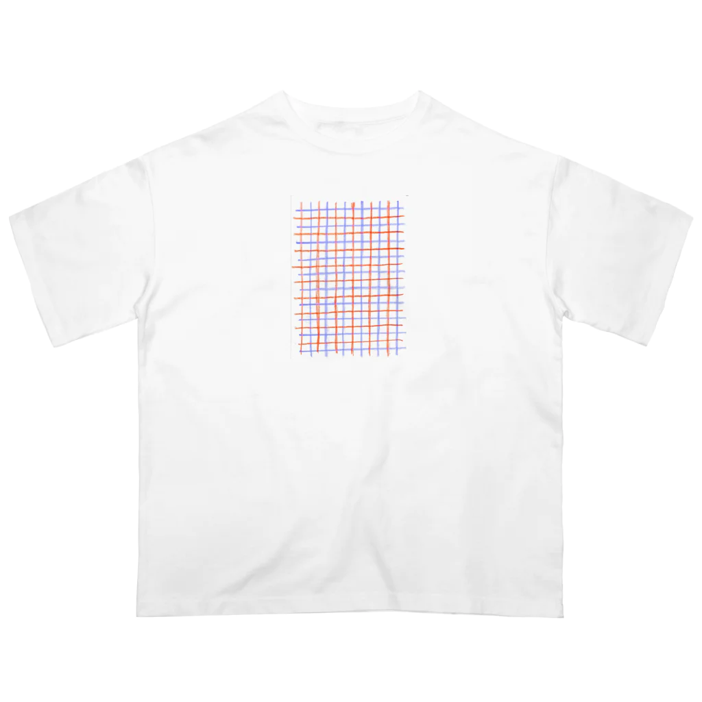 tokimekizaのチェック柄 オーバーサイズTシャツ