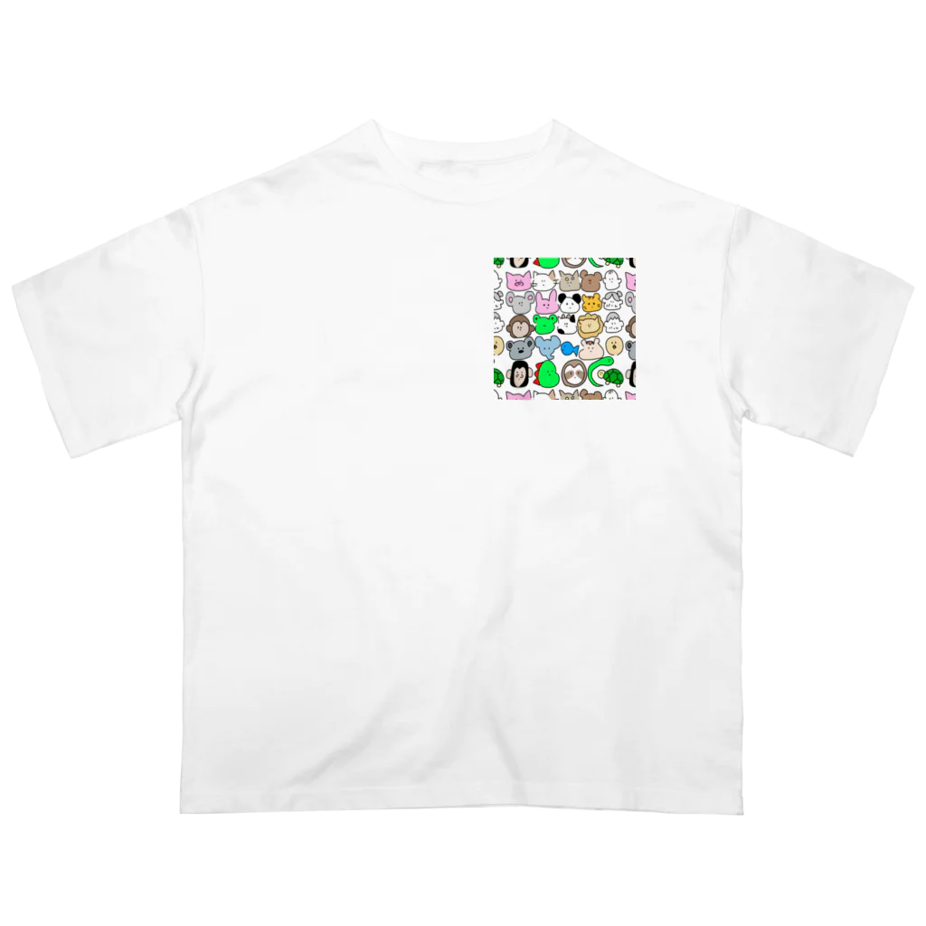 kobutadaのわしらあにまる オーバーサイズTシャツ