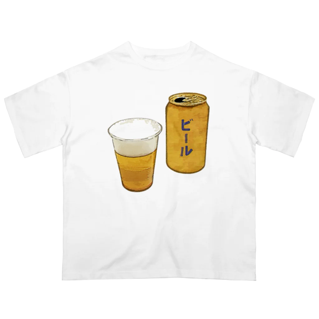 脂身通信Ｚの缶ビール_230325 オーバーサイズTシャツ