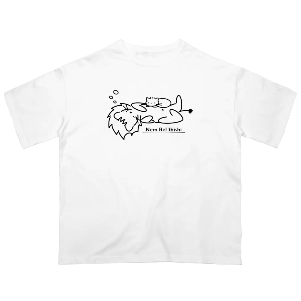 河岸あひるの眠れる獅子 オーバーサイズTシャツ