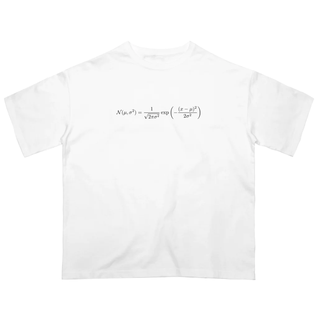 理系ファンクラブの正規分布 - Normal distribution - Oversized T-Shirt