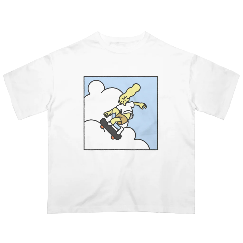 野花の𝙎𝙠𝙖𝙩𝙚𝙧 𝙂𝙞𝙧𝙡 オーバーサイズTシャツ