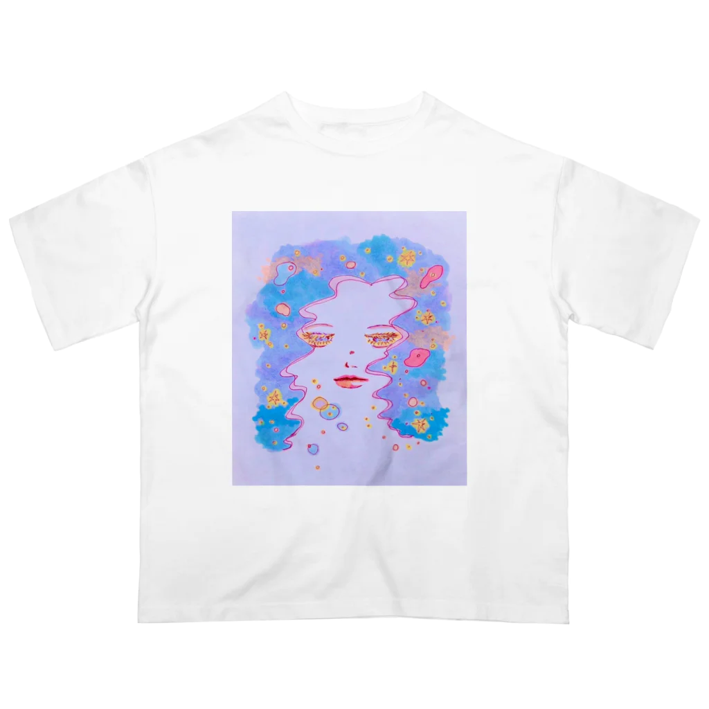 塩バターの昼下がりに夜の女神 Oversized T-Shirt