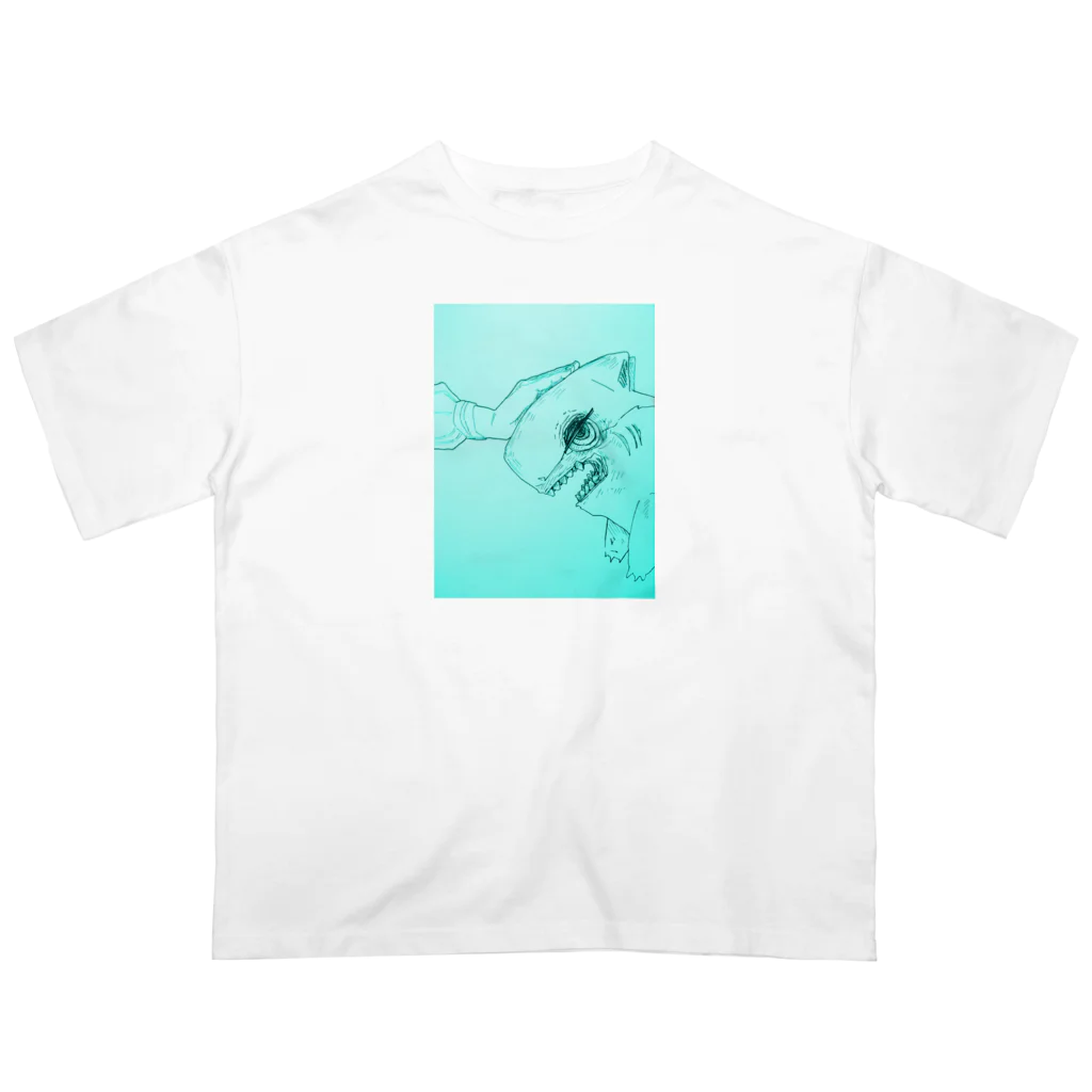 和みの部屋：NAGOMIの猫鮫 Oversized T-Shirt