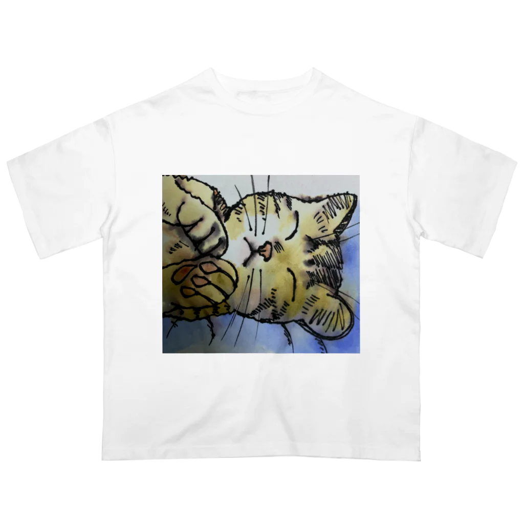 ケイケイの味わいニャンコの眠い猫 Oversized T-Shirt