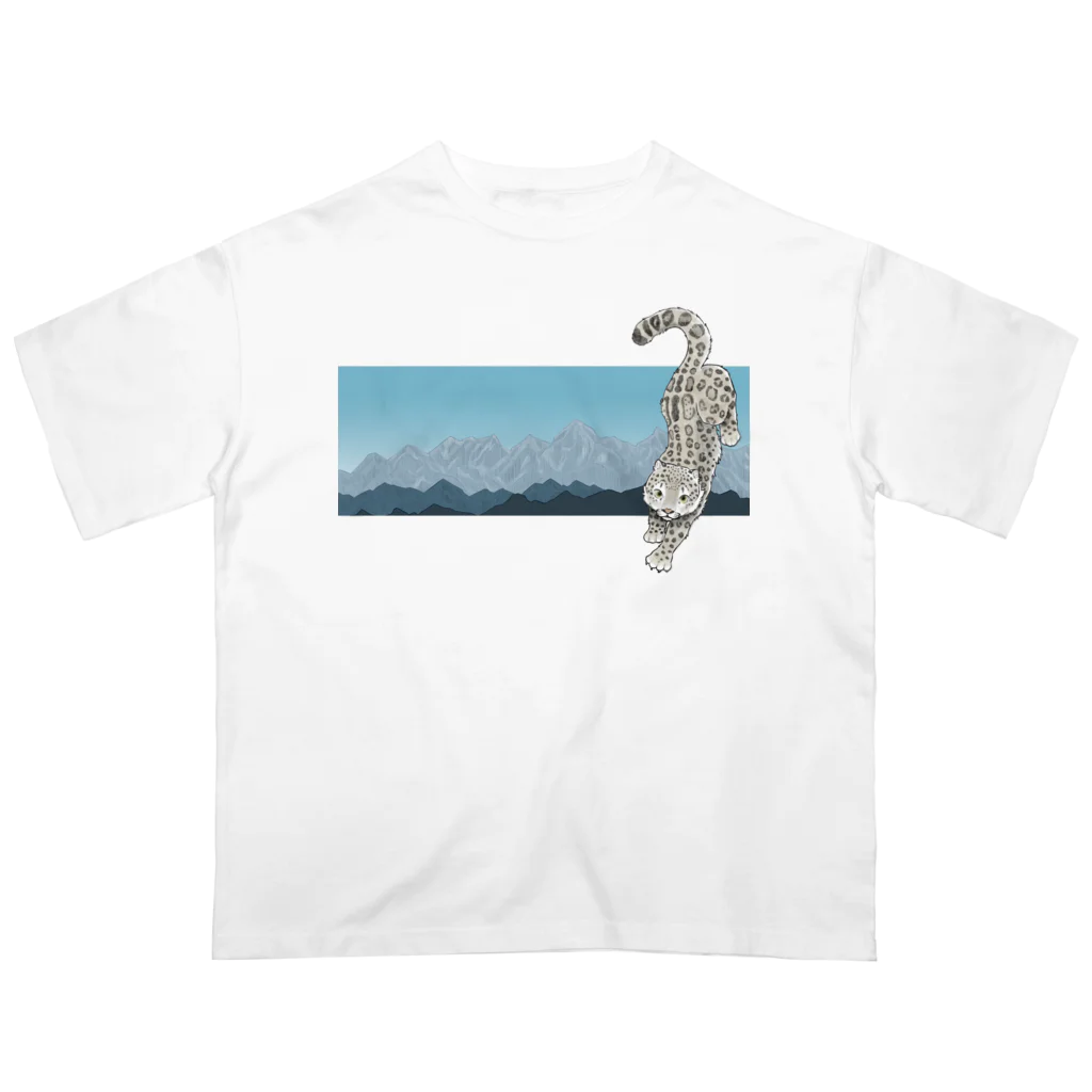 mofful.のユキヒョウ - 山脈 オーバーサイズTシャツ