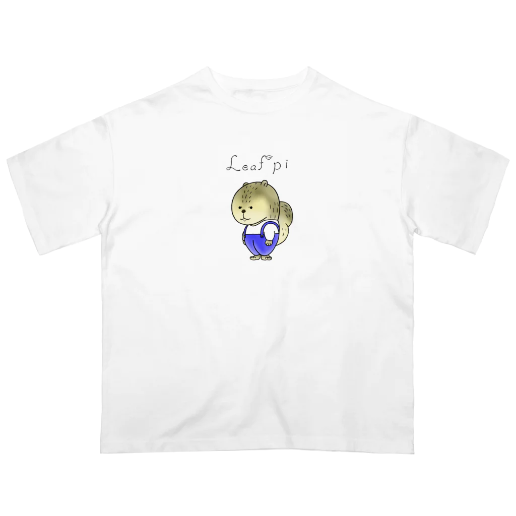 LeafpiのLeafpi's ロゴ オーバーサイズTシャツ