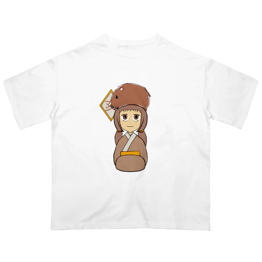 vanillabeansのいのししさん オーバーサイズTシャツ