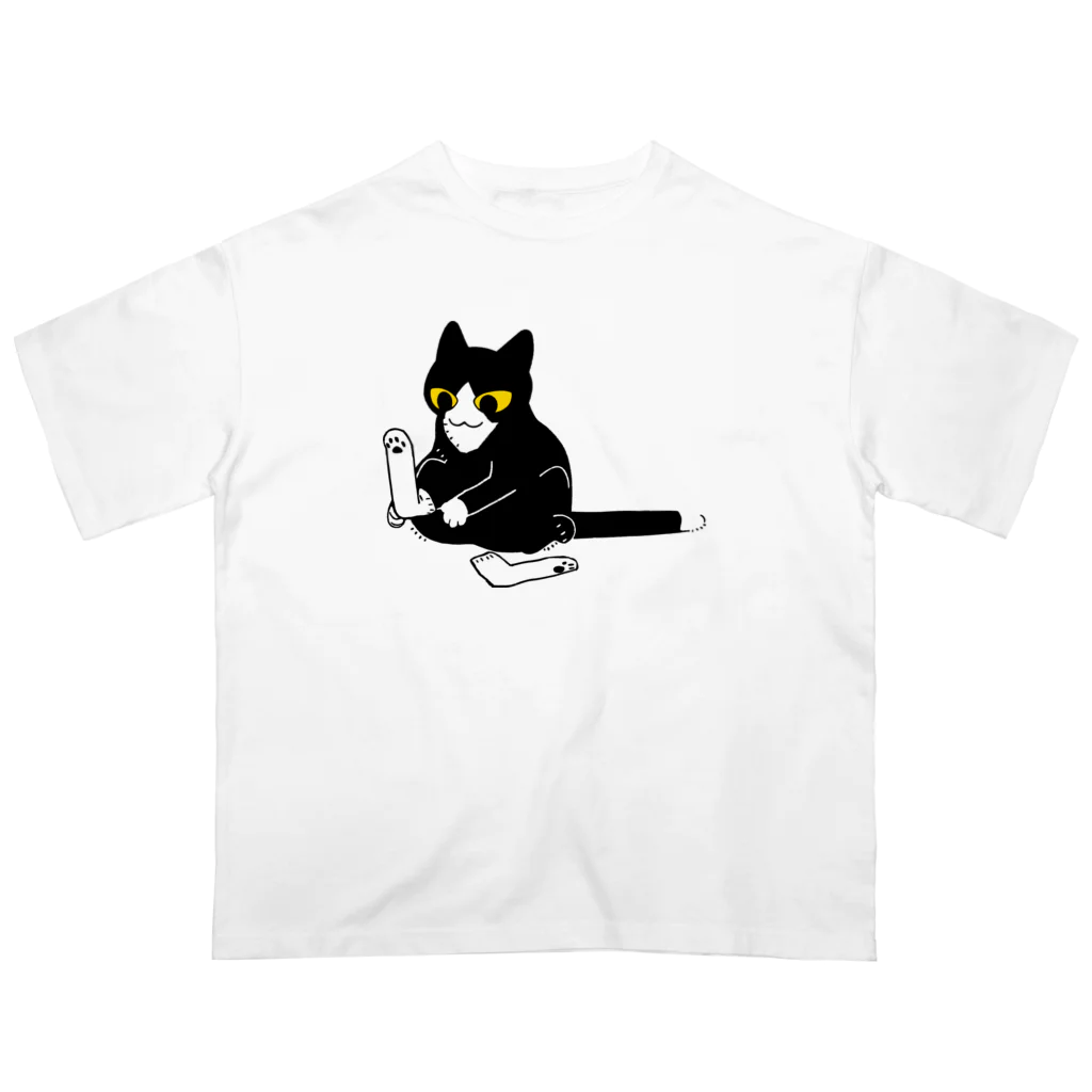 ふじひとのくつした猫 Oversized T-Shirt