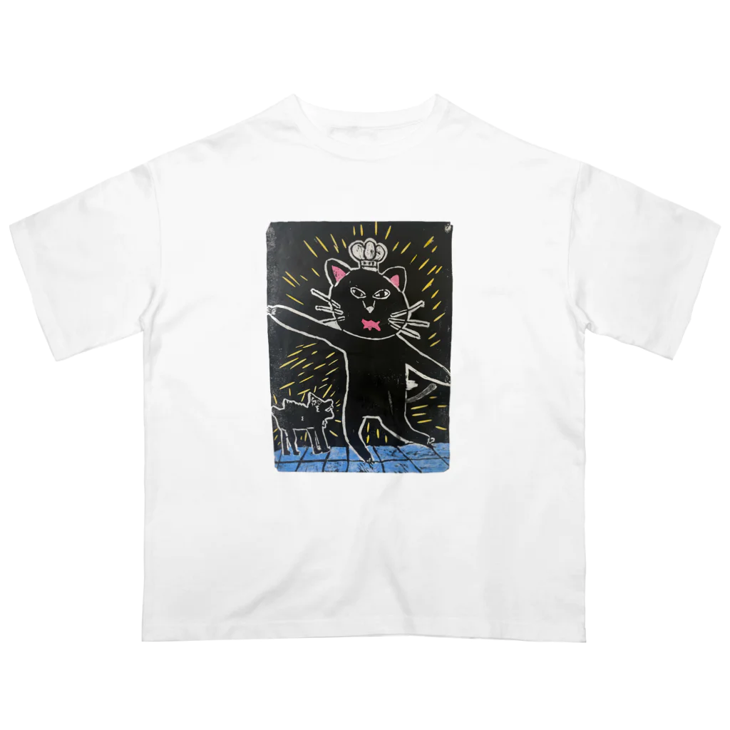 KPseiのsei03.h・ねこといぬ オーバーサイズTシャツ