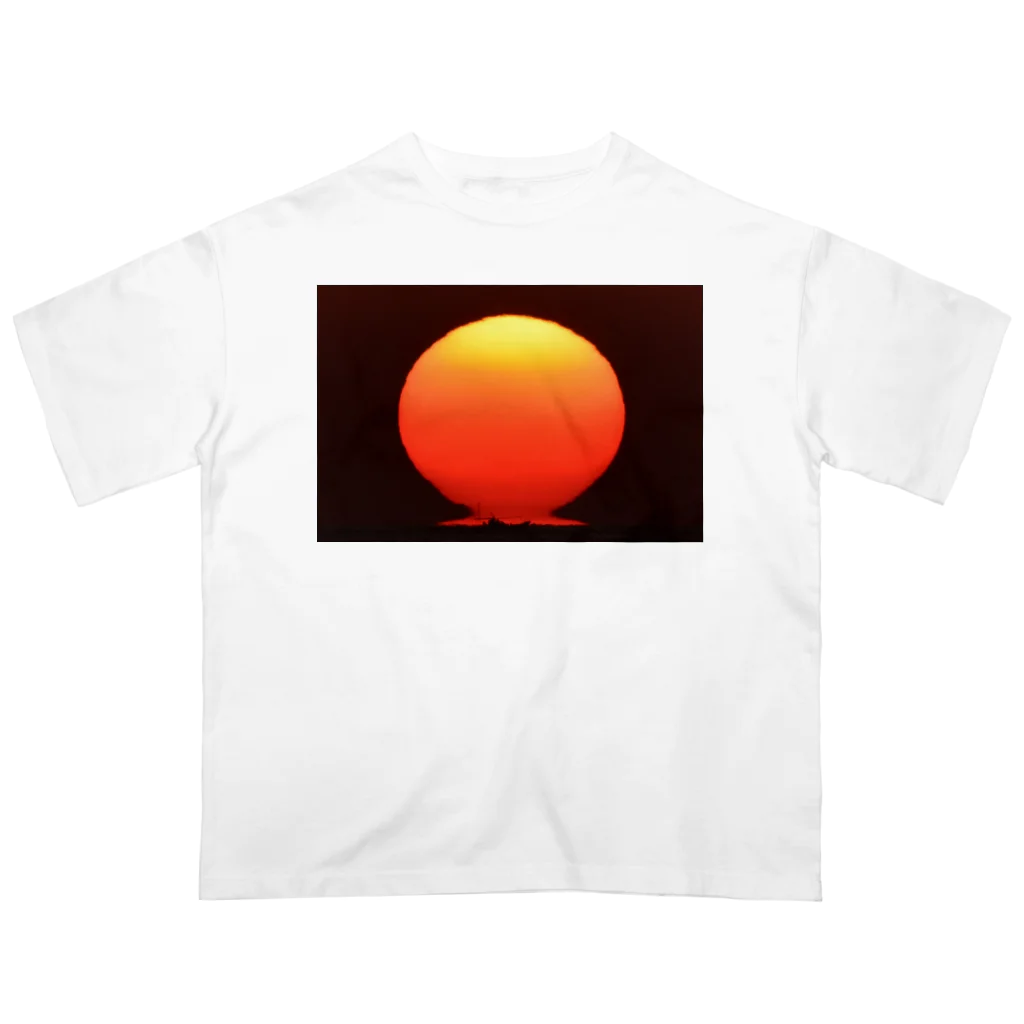 rakuyouoyajiの達磨夕日 オーバーサイズTシャツ