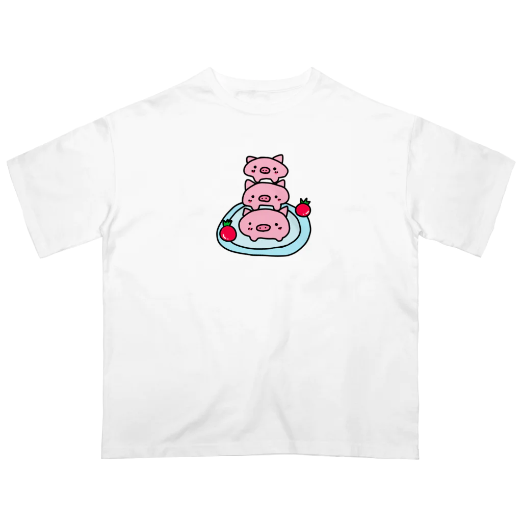 みつまめこshopの可愛いお料理 Oversized T-Shirt