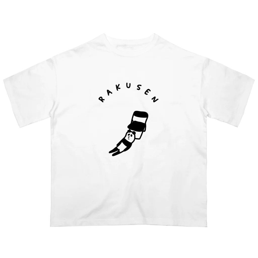 PokuStarの落選パンダ オーバーサイズTシャツ