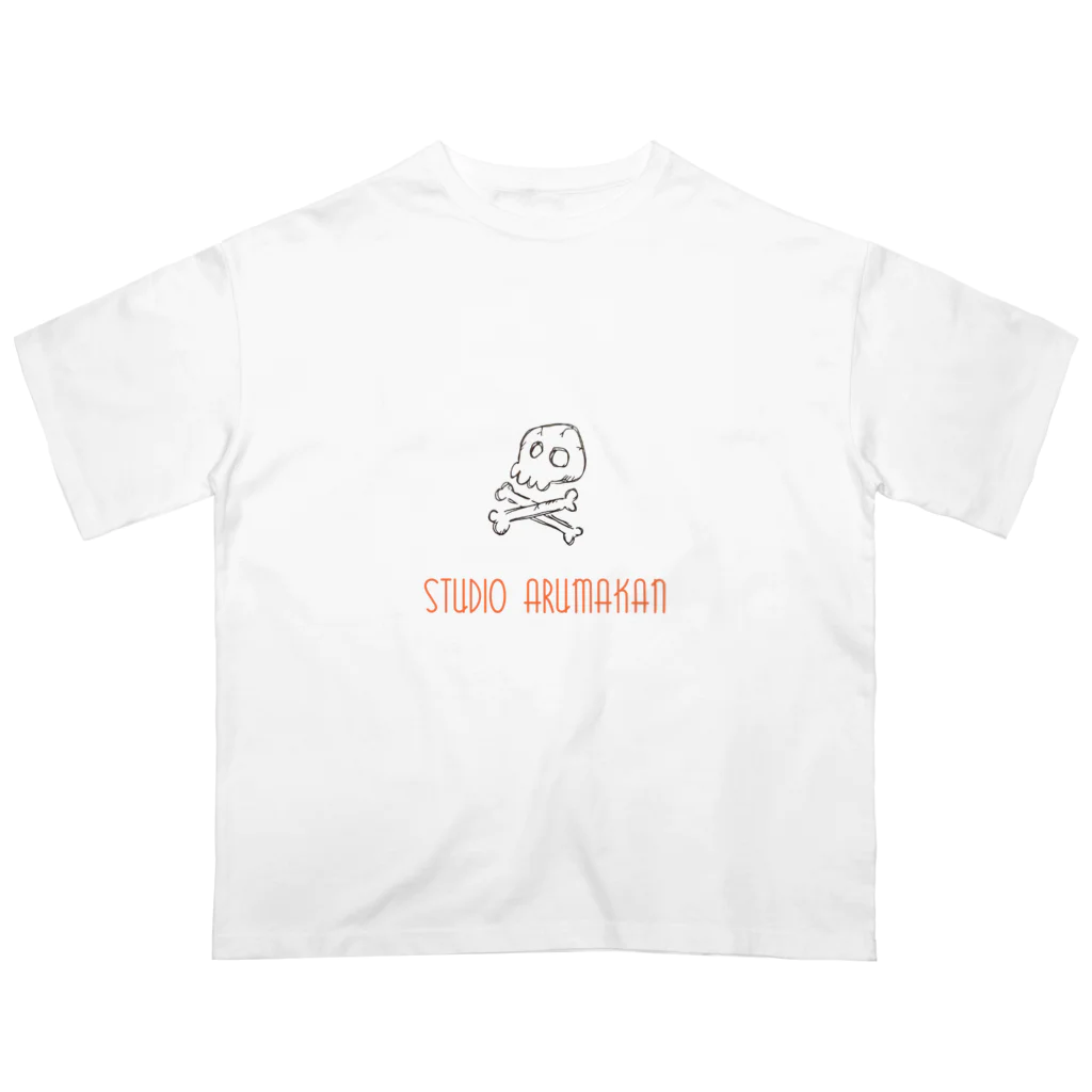 studioarumakan1のstudio arumakan 骸骨 オーバーサイズTシャツ