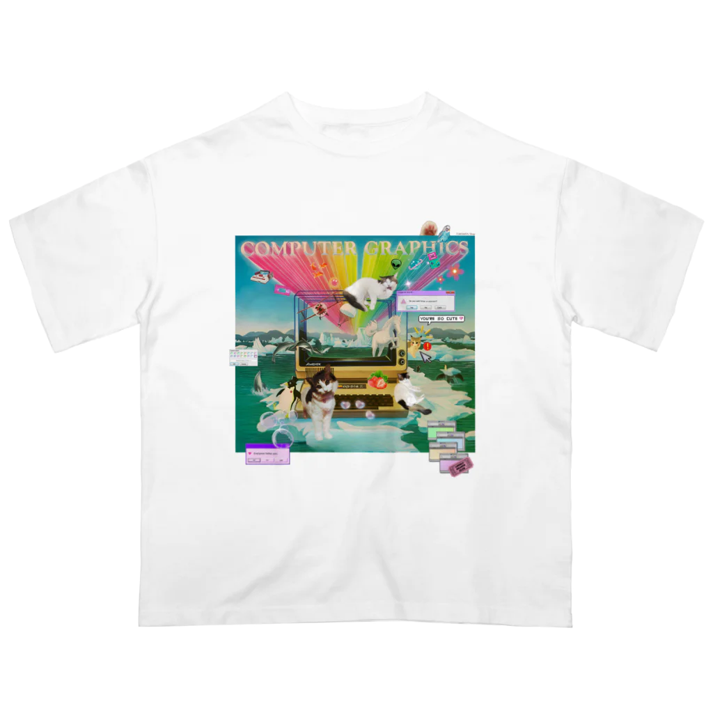 𝙈𝙊𝙈𝙊'𝙨 𝙎𝙝𝙤𝙥の#Computer graphics 2023 Oversized T-Shirt