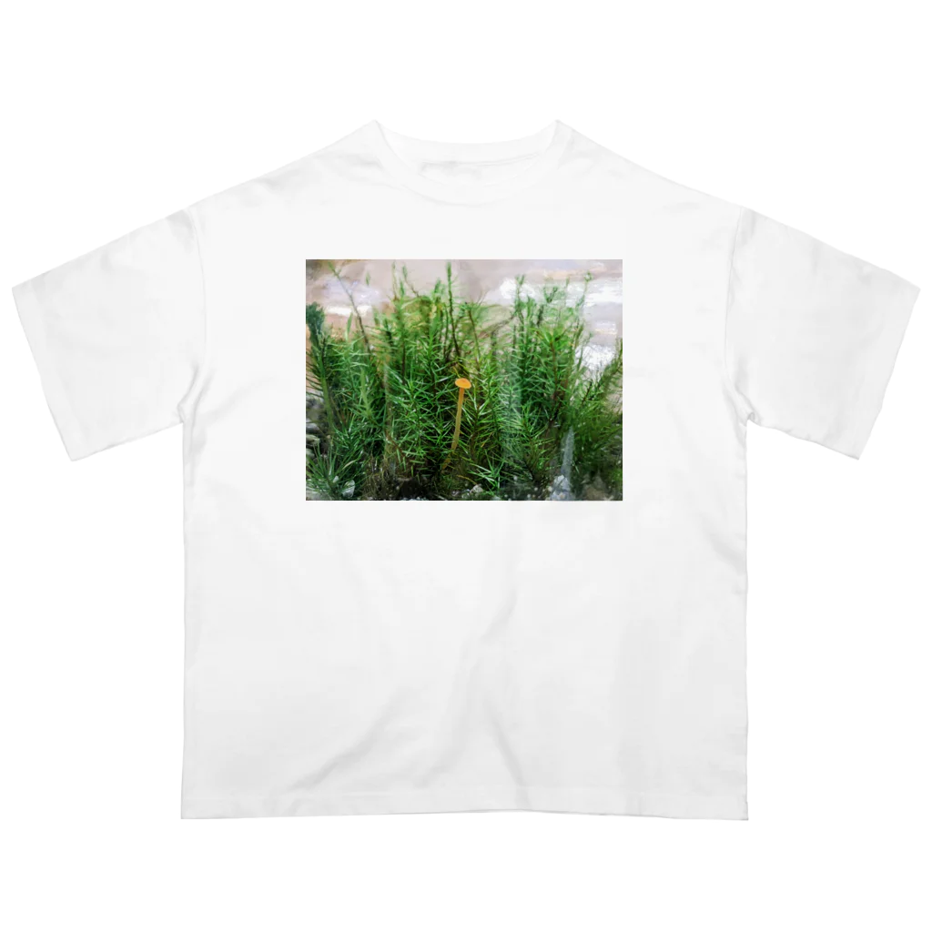 アトリエWindwingのキノコと苔テラリウム Oversized T-Shirt